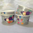 Tazas de papel disponibles del helado con el papel y el logotipo modificado para requisitos particulares cuchara Eco